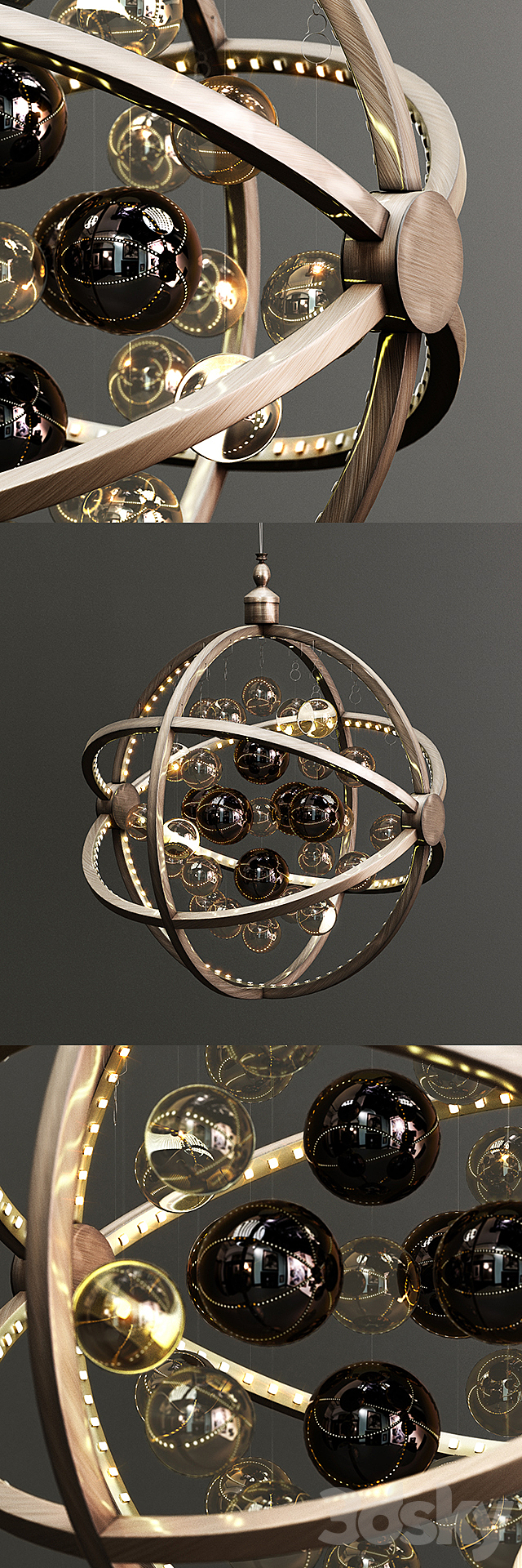 KARE _ Pendant Lamp Universum Copper LED 3DSMax File - thumbnail 1