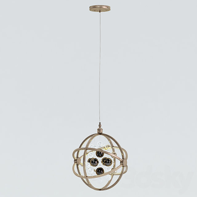 KARE _ Pendant Lamp Universum Copper LED 3DSMax File - thumbnail 2