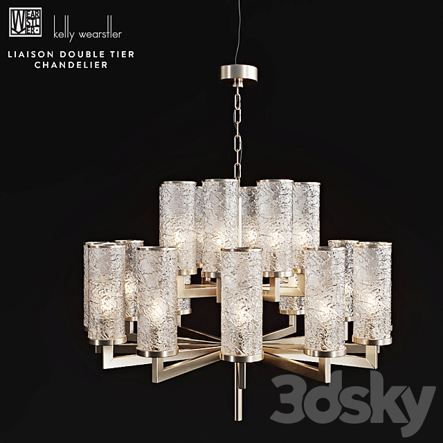 Kelly Wearstler Liaison Double Tier Chandelier 3DSMax File - thumbnail 1