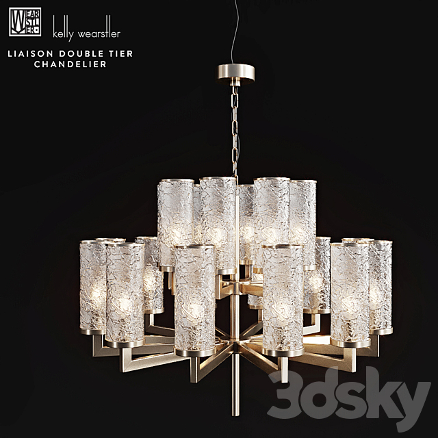 Kelly Wearstler Liaison Double Tier Chandelier 3DSMax File - thumbnail 2