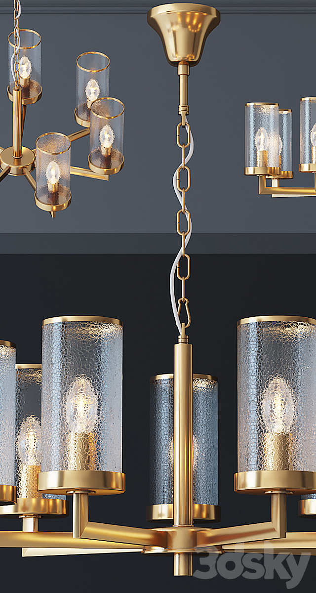 Kelly Wearstler LIAISON ONE-TIER Chandelier 7 3DS Max Model - thumbnail 2