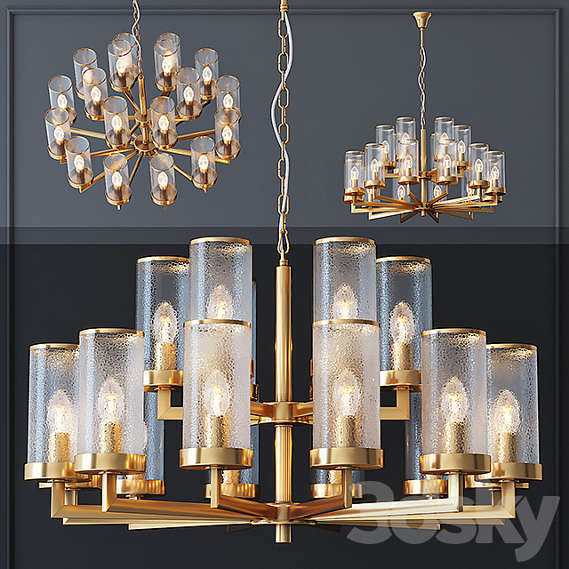 Kelly Wearstler LIAISON TWO-TIER Chandelier 18 3DSMax File - thumbnail 1