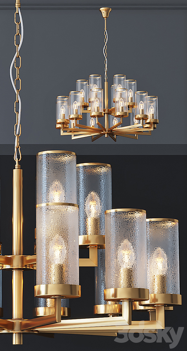 Kelly Wearstler LIAISON TWO-TIER Chandelier 18 3DSMax File - thumbnail 2