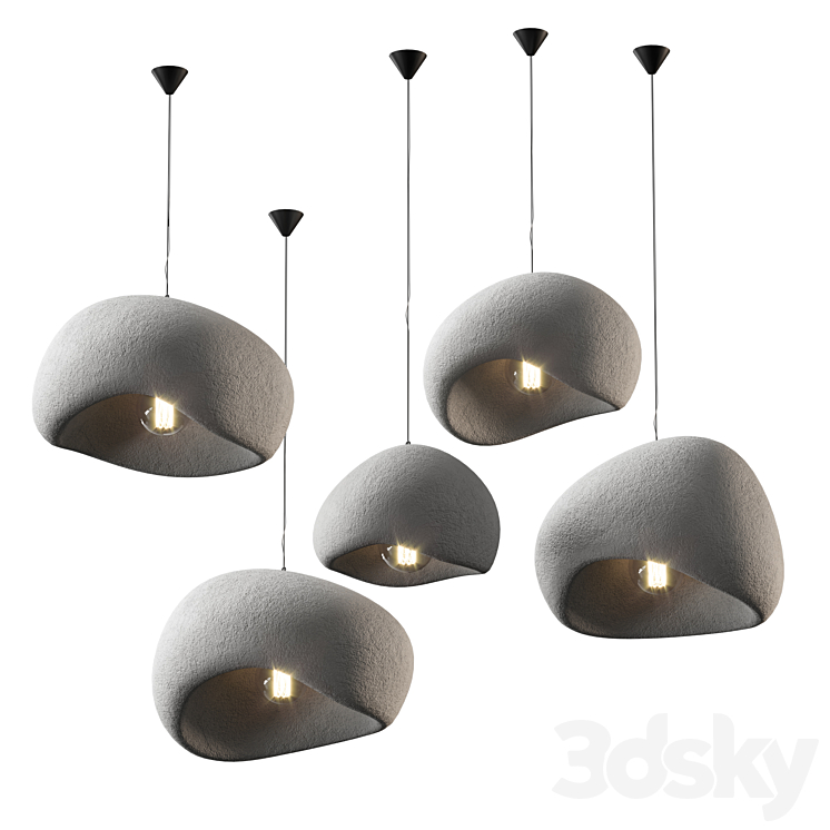 Khmara Lamp set | 5 materials 3DS Max Model - thumbnail 1