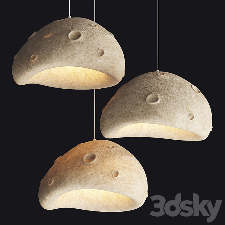 Khmara Moon Pendant Lamp 3DS Max Model - thumbnail 1