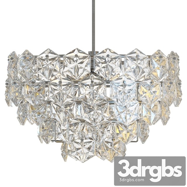 Kinkeldey Hexagonal Crystal Chandelier 3dsmax Download - thumbnail 1