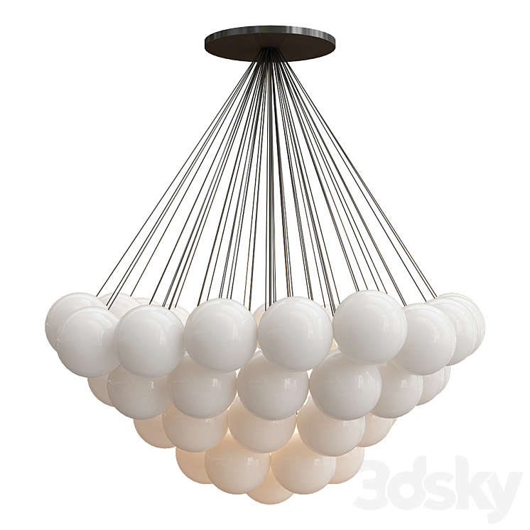 Klou Chandelier 3DS Max Model - thumbnail 1