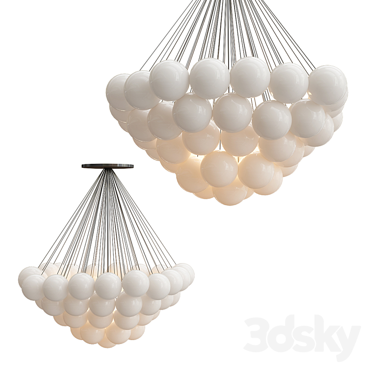 Klou Chandelier 3DS Max Model - thumbnail 2