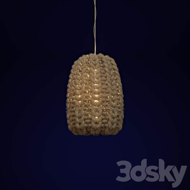 Knitted chandelier 3ds Max - thumbnail 1