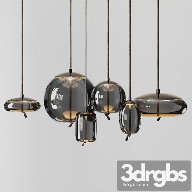 Knot disco led pendant 3dsmax Download - thumbnail 1