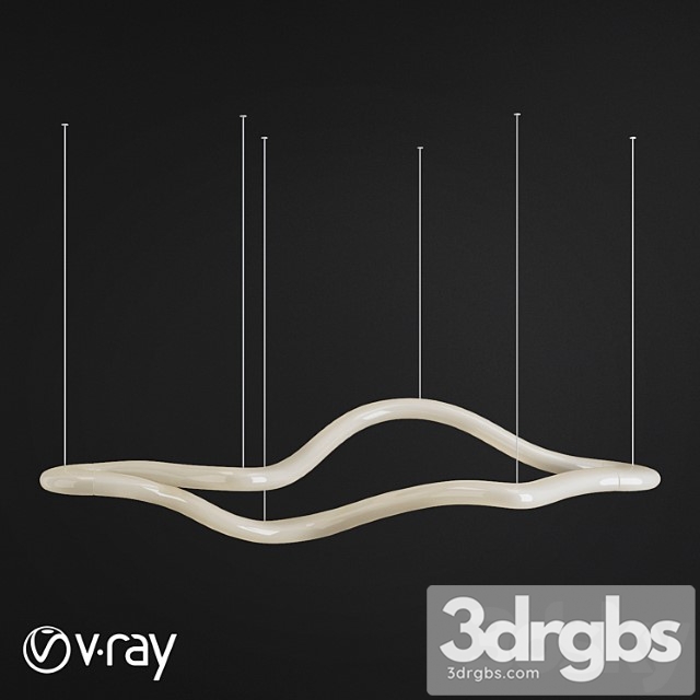 Knot – slide suspension lamp 3dsmax Download - thumbnail 1