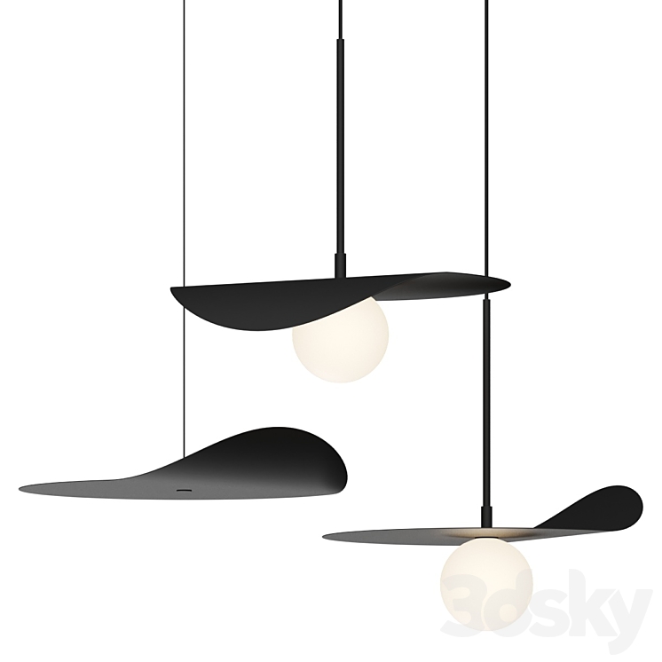 Kundalini Flow Pendant Lamps 3DS Max Model - thumbnail 1