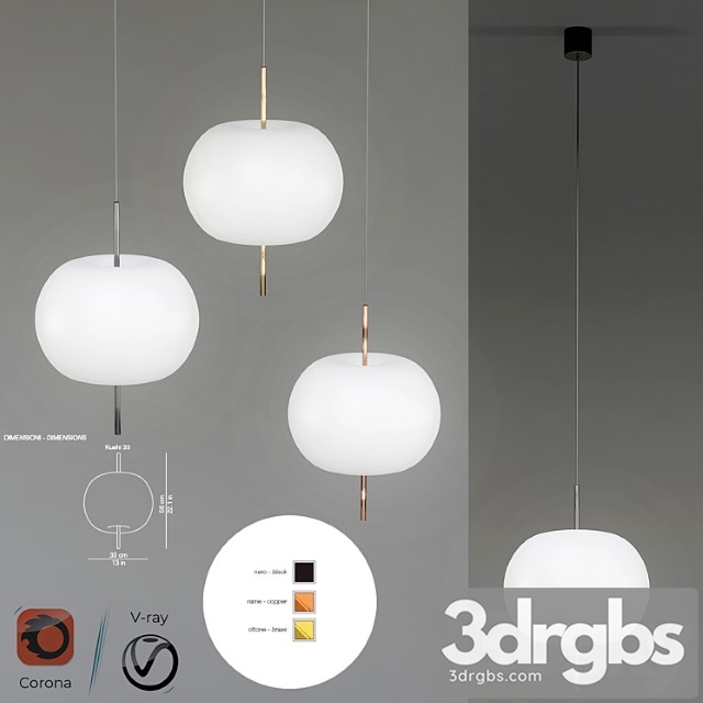 Kushi Kundalini Suspension Lamp 1 3dsmax Download - thumbnail 1