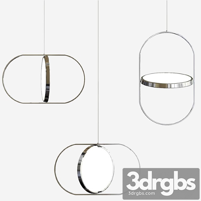 Kuu – reversible pendant light 3dsmax Download - thumbnail 1