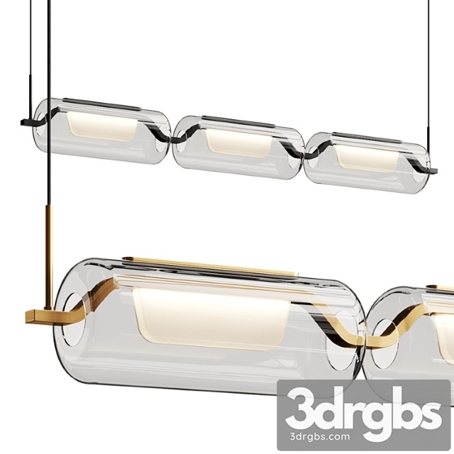 Kuzco Lighting Hilo Linear Pendant Lamp 3dsmax Download - thumbnail 1