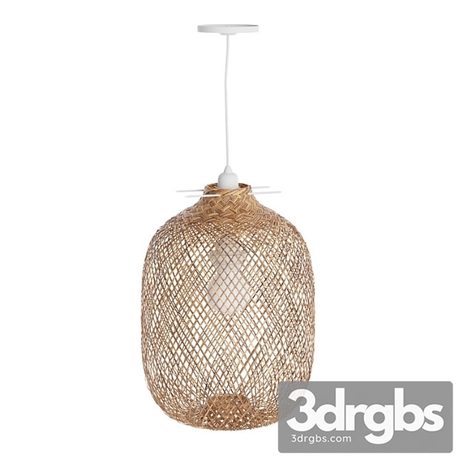 Laki Bamboo Pendant Light Shade 1 3dsmax Download - thumbnail 1