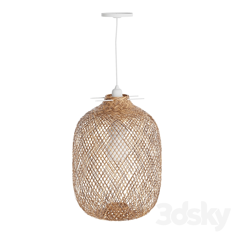 Laki Bamboo Pendant Light Shade 3DS Max Model - thumbnail 1