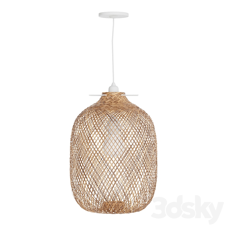 Laki Bamboo Pendant Light Shade 3DS Max Model - thumbnail 2