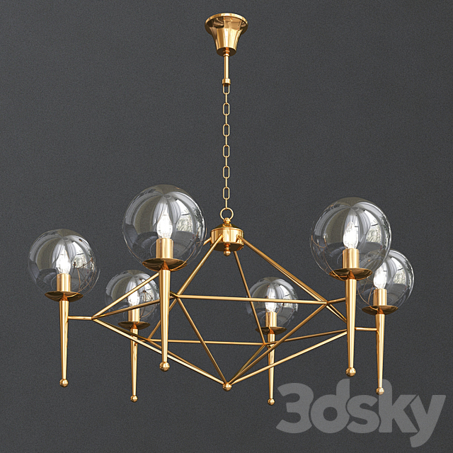 Lamp Droplight Postmodern Art 3DSMax File - thumbnail 1