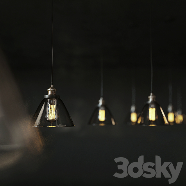 Lamp Loft Clear Glass 3DSMax File - thumbnail 3