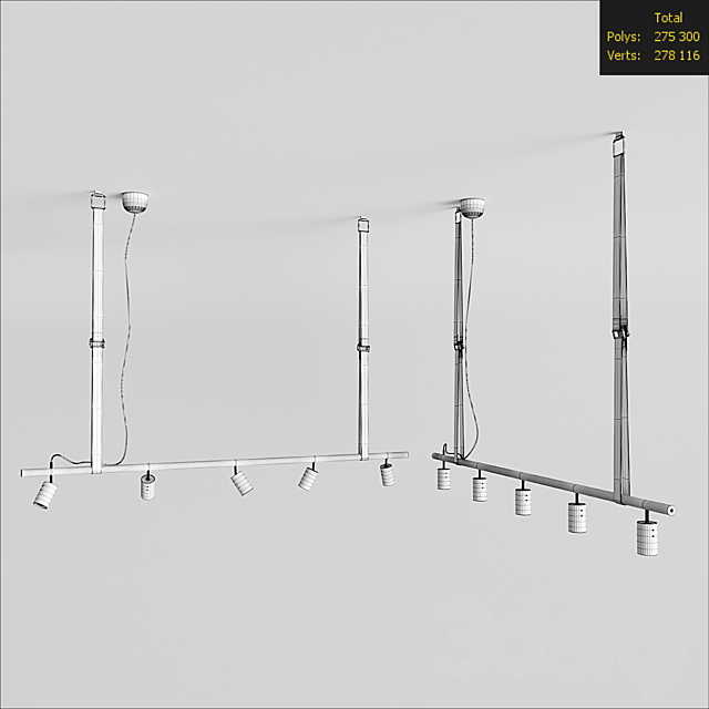 lamp LONG JOHN 3DS Max Model - thumbnail 3