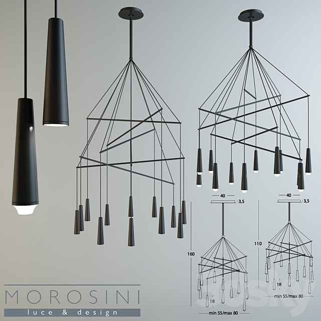 Lamp Morosini Mikado LA 12 3DSMax File - thumbnail 1