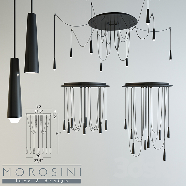 Lamp Morosini Santral LA8 3DSMax File - thumbnail 1