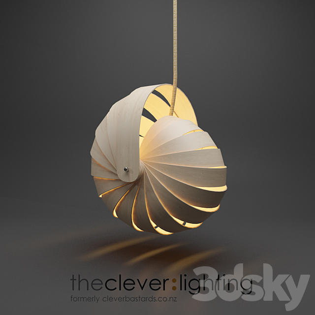 Lamp Nautilus Lightshade Natural 3DS Max Model - thumbnail 2