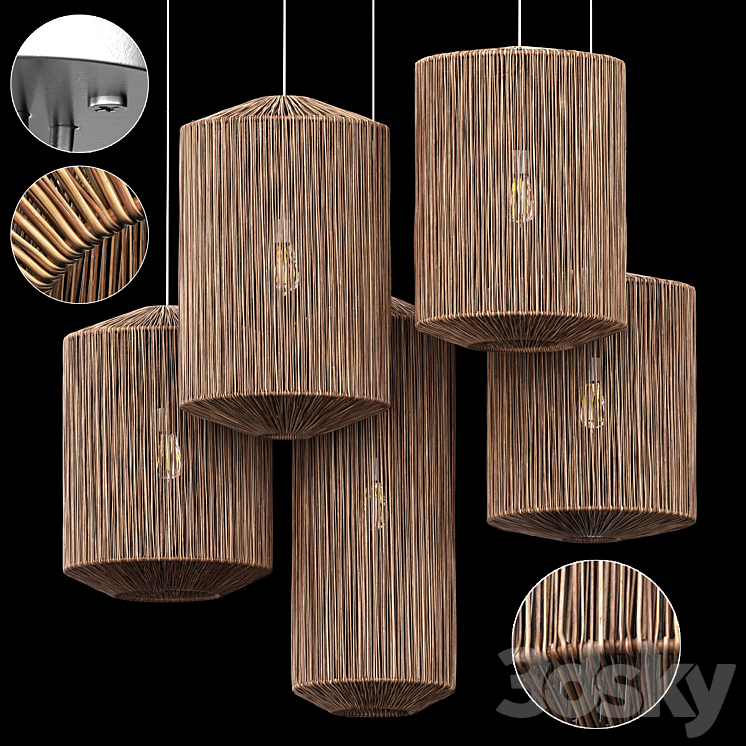 Lamp ratten barrell n12 3DS Max Model - thumbnail 1