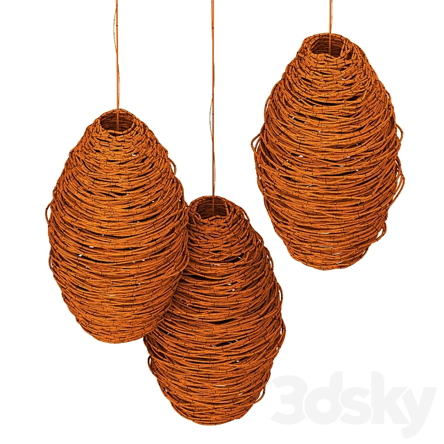 Lamp wicker n21 3DSMax File - thumbnail 5