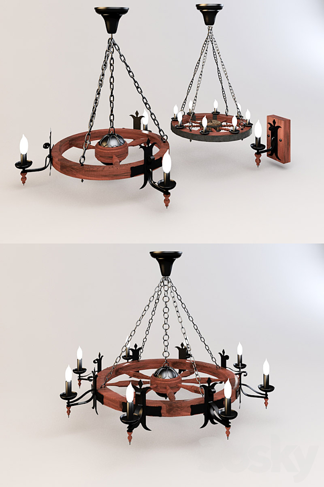 Lamp_Koleso 3DSMax File - thumbnail 1