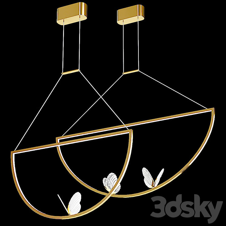 Lampatron Babetta Duo pendant lamp 3DS Max Model - thumbnail 1