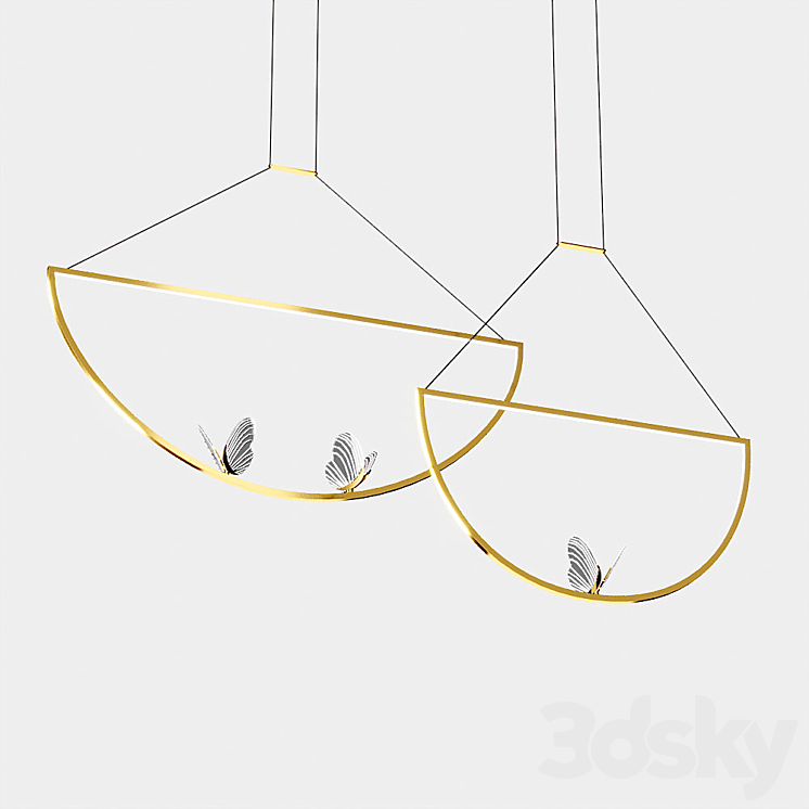 Lampatron Babetta Duo pendant lamp 3DS Max Model - thumbnail 2