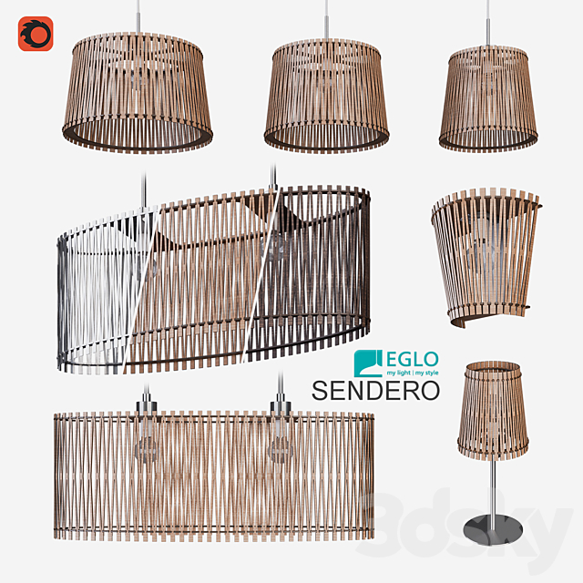 Lamps Eglo collection Sendero 3DSMax File - thumbnail 1