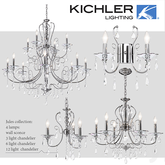 Lamps Kichler Jules collection 3DSMax File - thumbnail 1