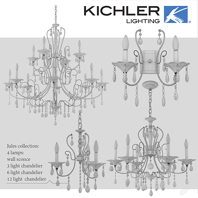 Lamps Kichler Jules collection 3DSMax File - thumbnail 2