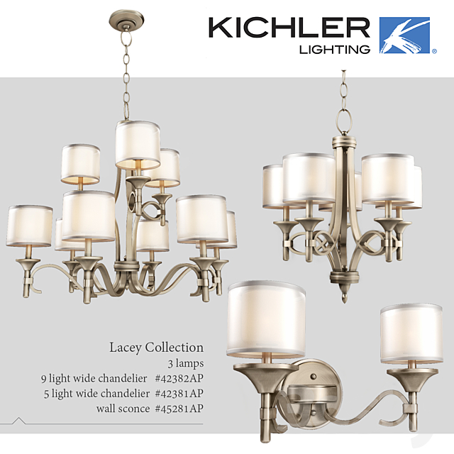 Lamps Kichler Lacey Collection 3DSMax File - thumbnail 1