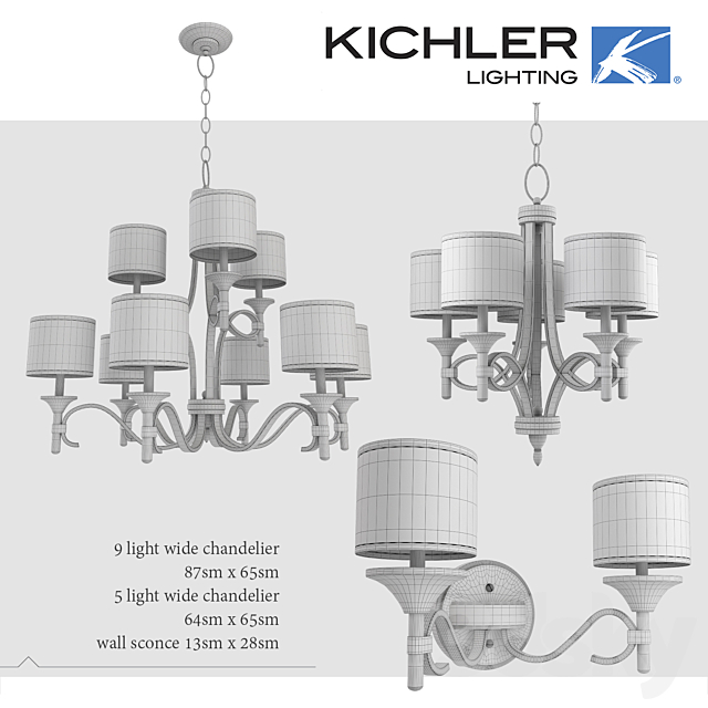 Lamps Kichler Lacey Collection 3DSMax File - thumbnail 2