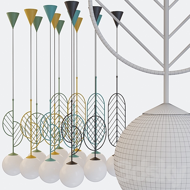 Lamps Lampatron Leaf collection 3DS Max Model - thumbnail 3