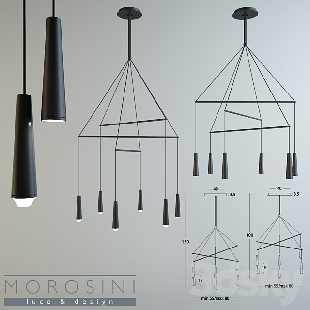 Lamps Morosini Mikado LA 6 3DSMax File - thumbnail 1