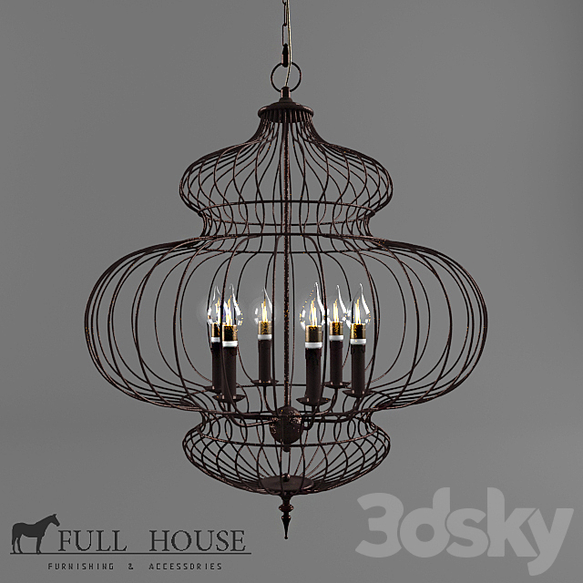 Lamps suspended Full House 3DSMax File - thumbnail 1