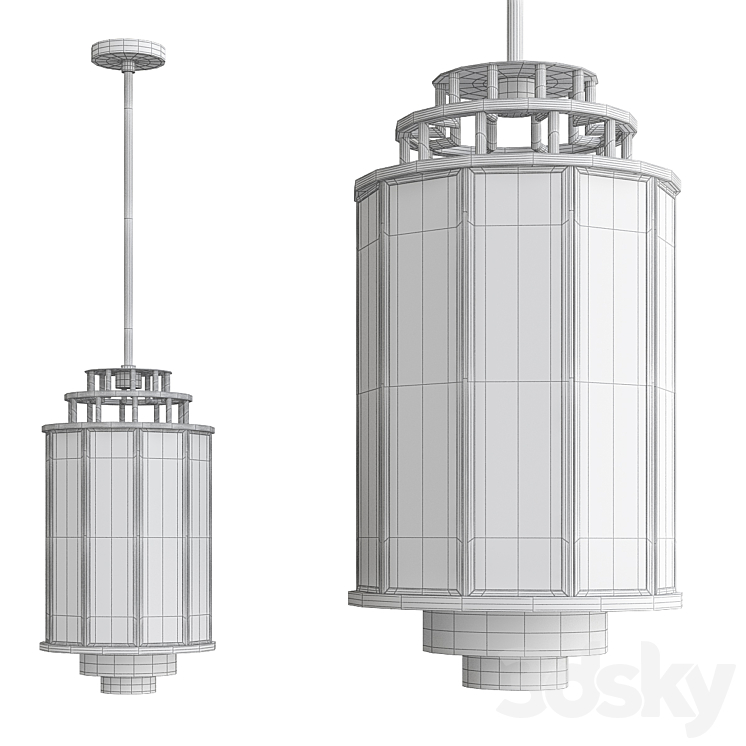 Lantern Monticello M 3DS Max Model - thumbnail 2