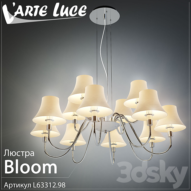 Larte Luce Bloom L63312.98 3DS Max Model - thumbnail 1