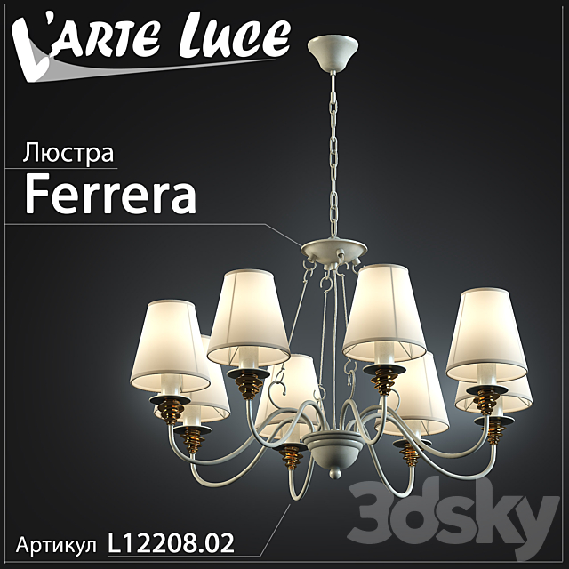 Larte Luce Ferrera series model L 12208.02 3DSMax File - thumbnail 1