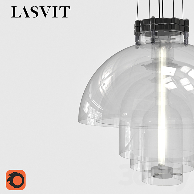 Lasvit Transmission Pendant 3DS Max Model - thumbnail 2