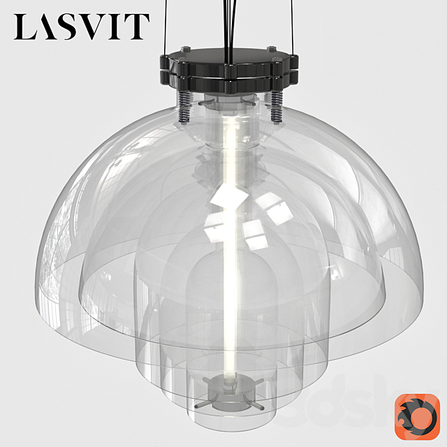 Lasvit Transmission Pendant 3DS Max Model - thumbnail 3