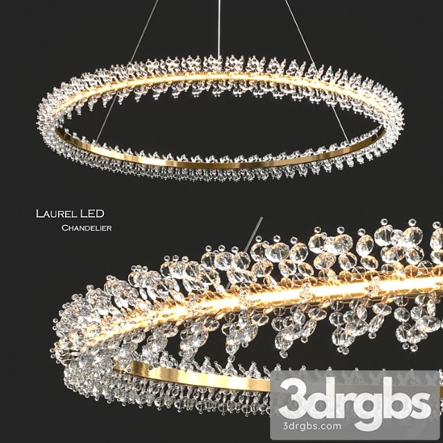 Laurel led chandelier by elegant lighting - thumbnail 1