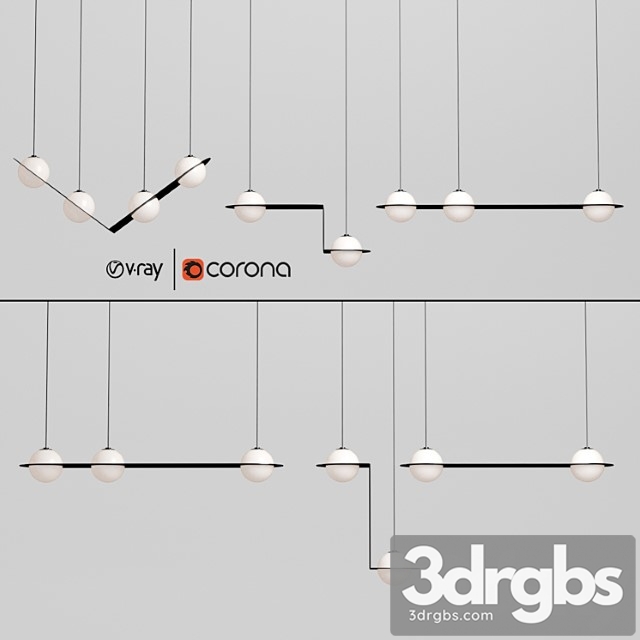 Laurent suspension light collection 3dsmax Download - thumbnail 1