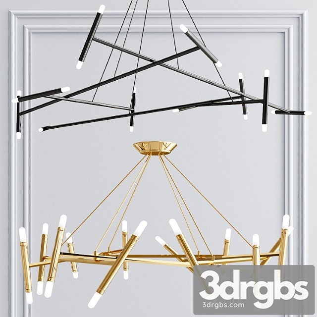 Le petite and le pentagone chandelier collection - thumbnail 1