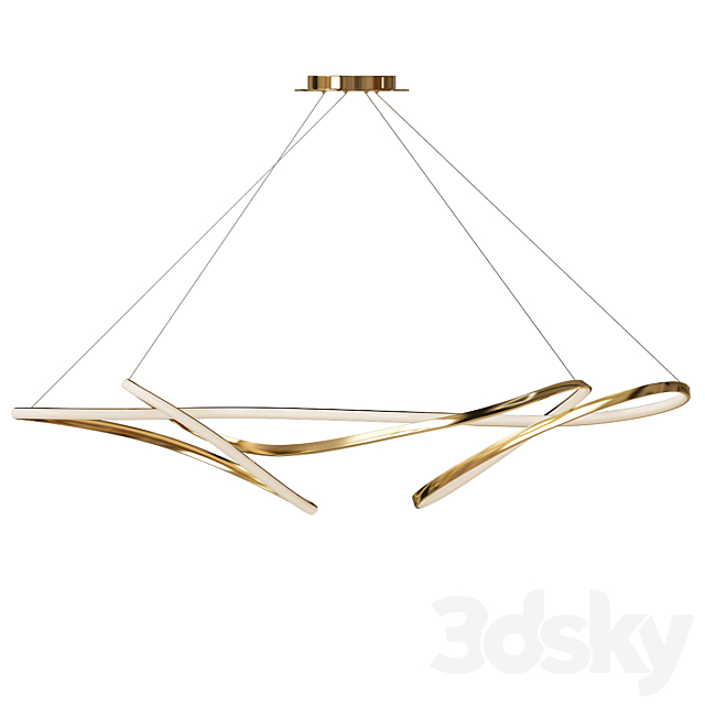 LED Ceiling Pendant 3ds Max - thumbnail 1